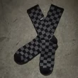 Vans Checkerboard Crew zokni Black Charcoal 1 pár