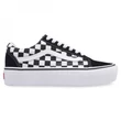 Vans Old Skool Platform cipő Checkerboard True White