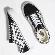 Vans Old Skool Platform cipő Checkerboard True White