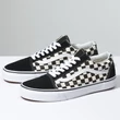 Vans Primary Check Old Skool cipő Black White