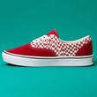 Vans Era Comfycush cipő Tear Check Racing Red True White Vans Era Comfycush cipő Tear Check Racing Red True White