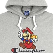 Champion X Super Mario Bros Power Up kapucnis pulóver OXGM