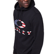 Oakley Bark FZ zipzáros kapucnis pulóver Black American Flag