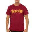 Thrasher Flame póló Cardinal Red Thrasher Flame póló Cardinal Red