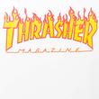 Thrasher Flame Logo kapucnis pulóver White Thrasher Flame Logo kapucnis pulóver White