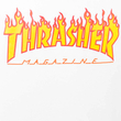 Thrasher Flame Logo kapucnis pulóver White