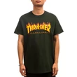 Thrasher Flame logó póló Forest Green Thrasher Flame logó póló Forest Green