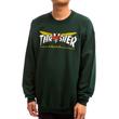 Thrasher X Venture kapucnis pulóver Forest Green Thrasher X Venture kapucnis pulóver Forest Green
