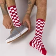 Vans Checkerboard Crew zokni Red White Check