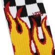 Vans Flame Check Crew zokni Black White Checkerboard 1 pár