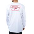 Vans Full Patch Back ls póló White Racing Red Vans Full Patch Back ls póló White Racing Red