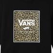 Vans Leopard Box Girls Crew gyerek pulóver Black Vans Leopard Box Girls Crew gyerek pulóver Black