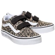 Vans Old Skool V gyerek cipő Animal Checkerboard Leopard Black