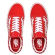 Vans Old Skool Logo Repeat cipő Racing Red True White Vans Old Skool Logo Repeat cipő Racing Red True White