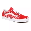 Vans Old Skool Logo Repeat cipő Racing Red True White Vans Old Skool Logo Repeat cipő Racing Red True White