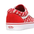 Vans Old Skool Logo Repeat cipő Racing Red True White Vans Old Skool Logo Repeat cipő Racing Red True White