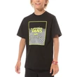 Vans Print Box Boys gyerek póló Black Warp Checkerboard