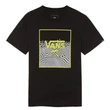 Vans Print Box Boys gyerek póló Black Warp Checkerboard