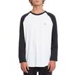 Volcom Pen Basic Raglan Ls Póló White Black Volcom Pen Basic Raglan Ls Póló White Black