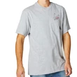 Fox Fast Lane Pocket póló Light Heather Grey