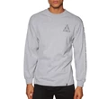 HUF Triple Triangle hosszú ujjú póló Grey Heather