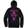 Primitive X Dragon Ball Goku Rose Kapucnis pulóver Black