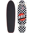 Rad Checkers Retro Roller Cruiser komplett gördeszka Black White Checkerboard 7.9x28.5