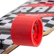 Rad Drop Through Longboard komplett gördeszka Checker Stripe Black White 9.0x36 Rad Drop Through Longboard komplett gördeszka Checker Stripe Black White 9.0x36