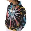 Ripndip Rubber Logo kapucnis pulóver Sunburnt Spiral Tie Dye Ripndip Rubber Logo kapucnis pulóver Sunburnt Spiral Tie Dye