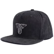 Fallen Trademark Snapback sapka Black Enzymatic Wash