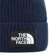 North Face Logo Box Cuff téli sapka Summit Navy Regular