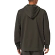 Oakley Teddy Zip zipzáros kapucnis pulóver Dark Brush Black