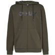 Oakley Teddy Zip zipzáros kapucnis pulóver Dark Brush Black
