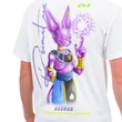 Primitive X Dragon Ball Beerus Orb póló White