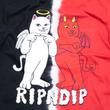 Ripndip Angel And Devil póló Red Black Split Dye Ripndip Angel And Devil póló Red Black Split Dye