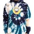 Ripndip Big Smile kapucnis pulóver Navy Peach Spiral Tie Dye Ripndip Big Smile kapucnis pulóver Navy Peach Spiral Tie Dye