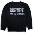 Ripndip Coco Nerm kötött környakú pulóver Black Ripndip Coco Nerm kötött környakú pulóver Black
