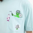 Ripndip Gone Fishing Pocket póló Baby Blue Ripndip Gone Fishing Pocket póló Baby Blue