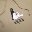 Ripndip Keep The Cats In kapucnis pulóver Sandstone Ripndip Keep The Cats In kapucnis pulóver Sandstone