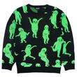Ripndip Alien Dance Party kötött környakú pulóver Black Ripndip Alien Dance Party kötött környakú pulóver Black