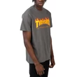 Thrasher Flame póló Charcoal