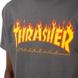 Thrasher Flame póló Charcoal