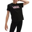 Vans Flying V Crew Girls gyerek póló Black Begonia Pink