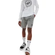 Vans Logo French Terry Fleece rövidnadrág Cement Heather
