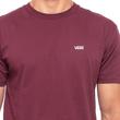 Vans Left Chest Logo póló Burgundy Vans Left Chest Logo póló Burgundy