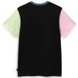 Vans Left Chest Logo Colorblock póló Black Multi