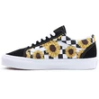 Vans Old Skool cipő Sunflower Embroidery Black True White Vans Old Skool cipő Sunflower Embroidery Black True White