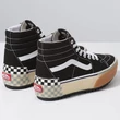 Vans Sk8-Hi Stacked cipő Black Checkerboard