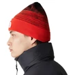 The North Face Dock Worker Recycled téli sapka TNF Black Fiery Red