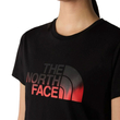 The North Face Easy póló TNF Black Fiery Red Dip